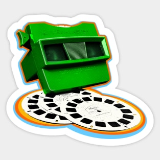 Super View-Master Toy in Green with Candy Color Bursts Sticker